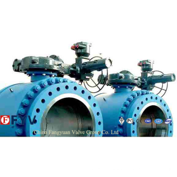 ANSI Electric Cast Steel Trunnion Mounted Ball Valve